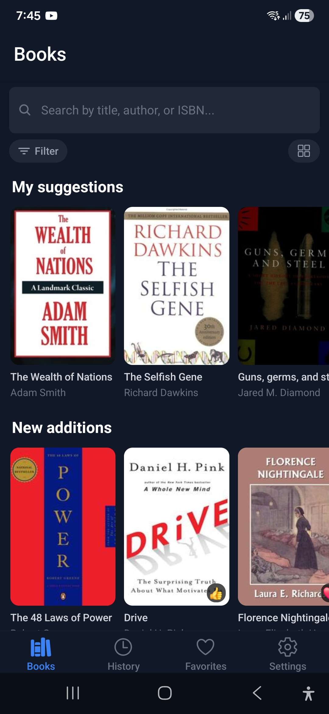 Browse books library