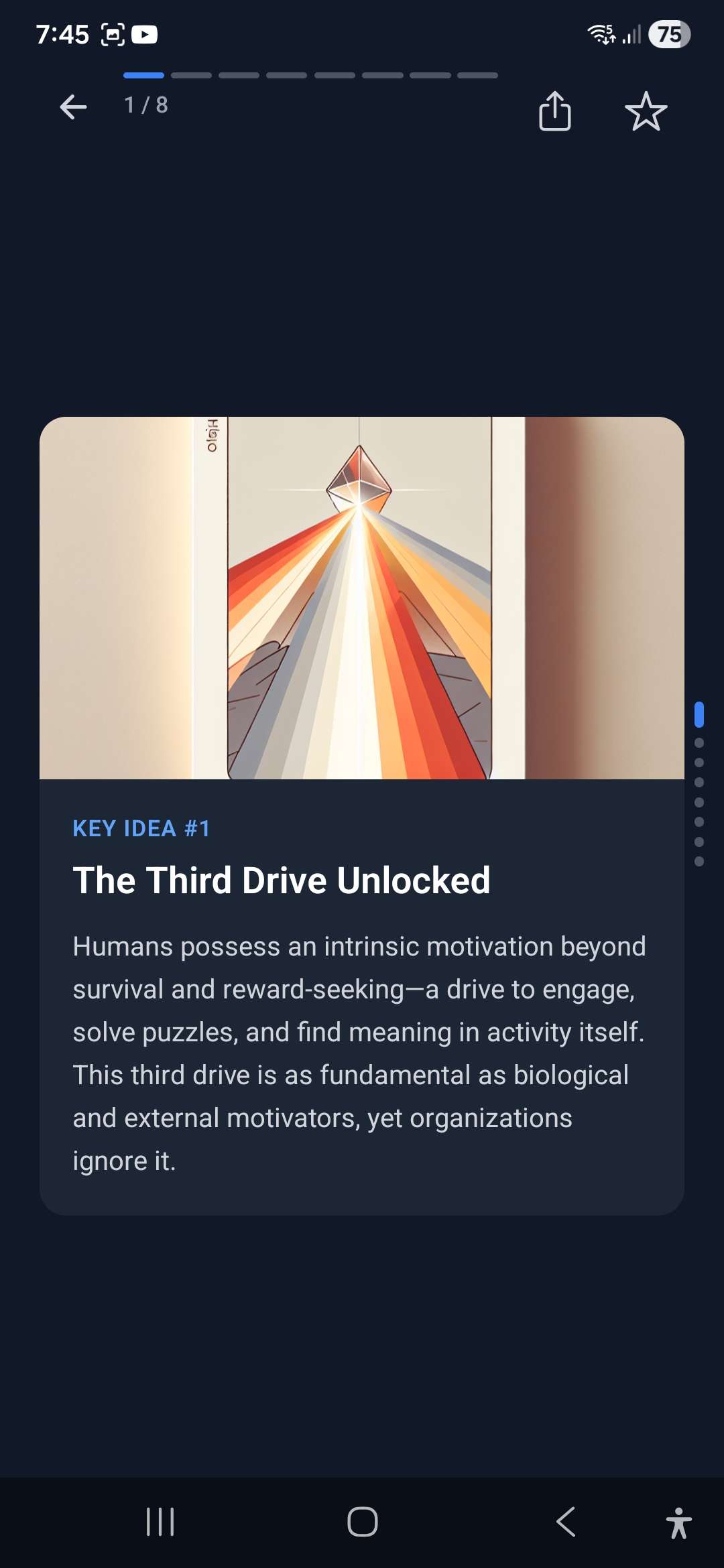 Swipe through key ideas